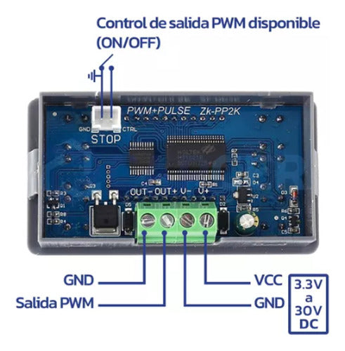 ZK-PP2K Generador Señal Pulsos PWM 150khz 150w 8A