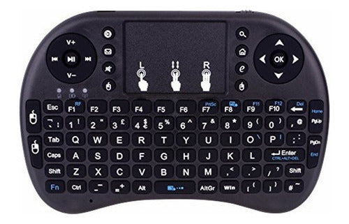Mini Teclado innalámbrico Bluetooth 2,4Ghz, Touchpad, Mouse, para Tv Pc Raspberry, ….