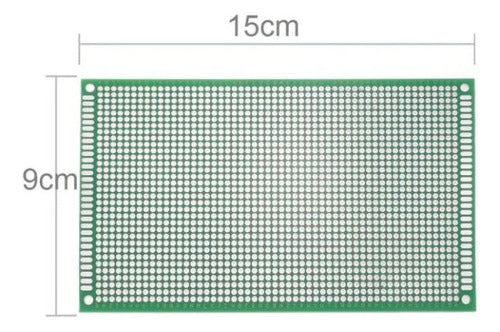 TARJETA DE PCB ESTAÑADO DE DOBLE CARA 9 X 15CM ALTA CALIDAD