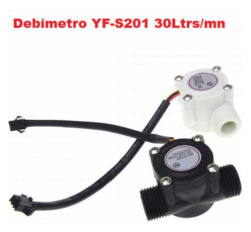 Debimetro Sensor de Flujo Caudalimetro YF-S201 30Ltrs/mn