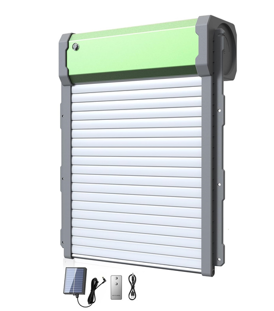 Puerta Automática Gallinero Pollos Solar Control Remoto