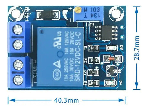 Módulo de gestión de subtensión de batería de 12 V