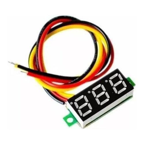 Voltimetro Digital 3 cables con potenciómetro DC