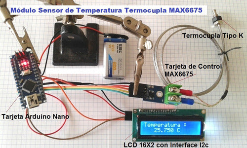 Sensor Temperatura Termocupla Termopar MAX6675