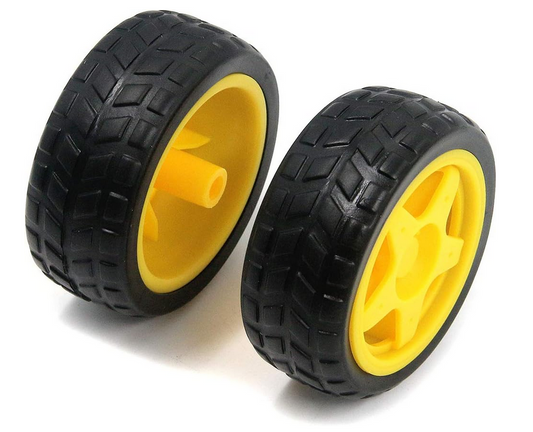 Ruedas de goma de 65mm para DIY Robot Smart Car