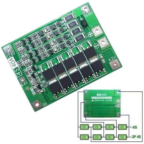 Cargador de Batería / Respaldo Litio 4S 16.8V 18.1V 40A PCM BMS