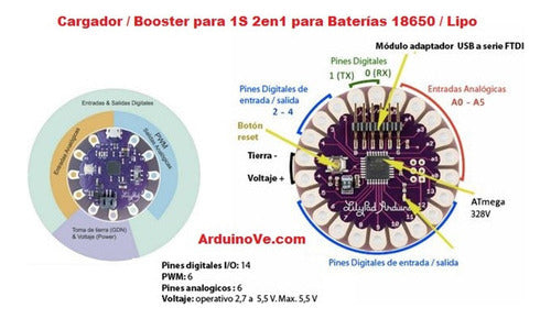 Tarjeta Arduino LilyPad 328
