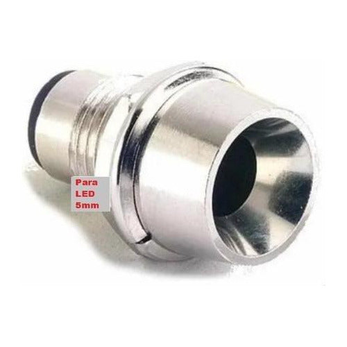 Soporte Bisel Cromado para LED 5mm