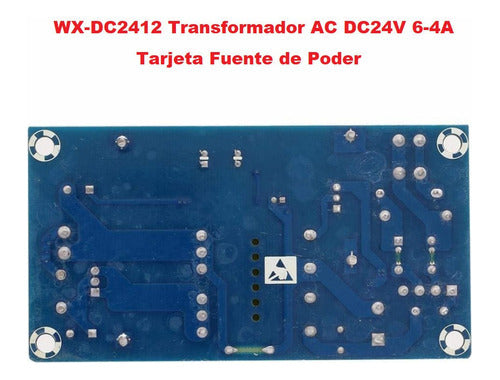 WX-DC2412 Transformador AC DC24V 6-4A Tarjeta Fuente de Poder