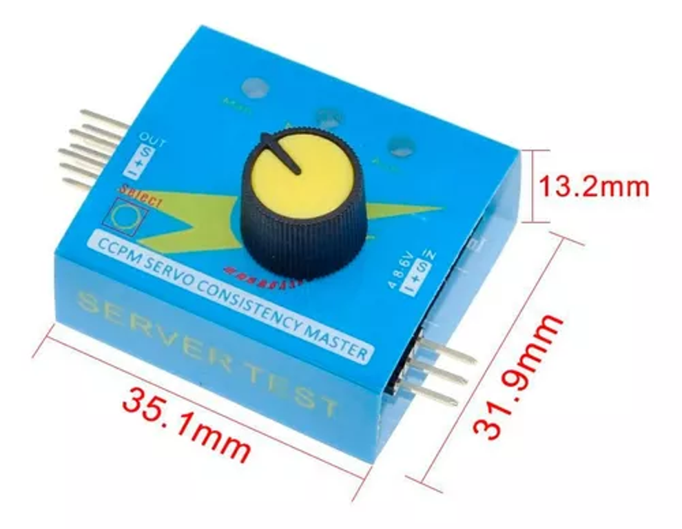 Probador Multi Servos Tester 3ch Ecs Ccpm Meter