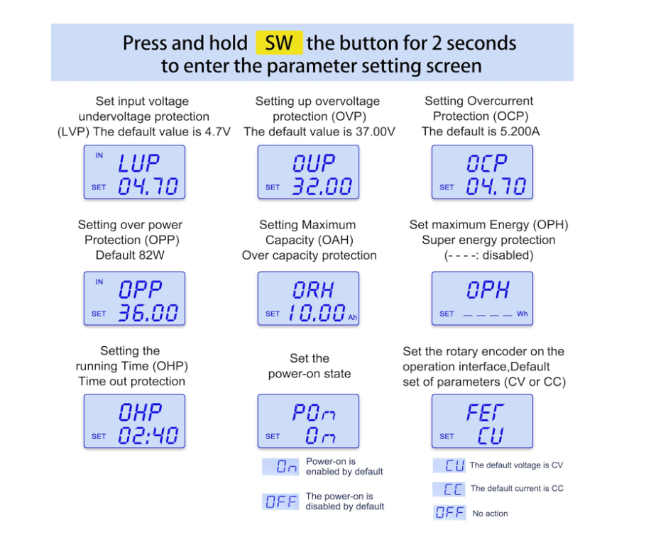 XY-SK80H convertidor DC-DC Buck-boost Adjustable Regulated Modulo fuente de poder