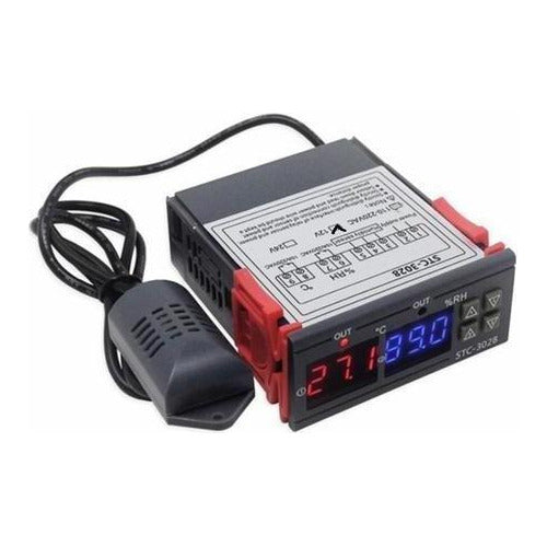 STC-3028 12V Controlador Temperatura Humedad Termostato Incubador 12V