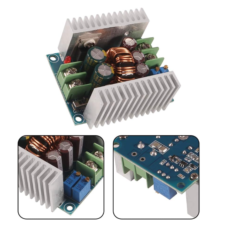 Módulo reductor ajustable de 300 W y 20 A DC Step Down 6-40V a 1.2-35V 20A 300W