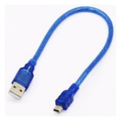 Cable MiniUSB de USB2,0 Macho a MiniUSB 5 Pin  30cm