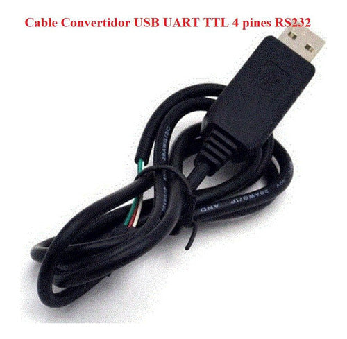 Cable Convertidor USB UART TTL 4 pines RS232
