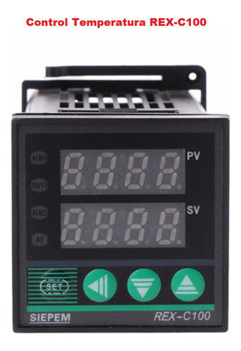 Controlador Temperatura Digital PID, REX-C100 0 400 ºC, salidas Rele SSR