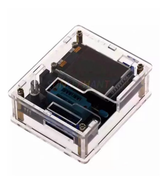 Kit Probador Transistores Diodos Mosfet ..GM328 + case acrílico + cargador
