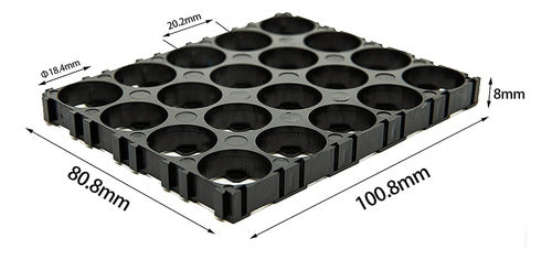 Separador para baterías Litio 18650 4x5