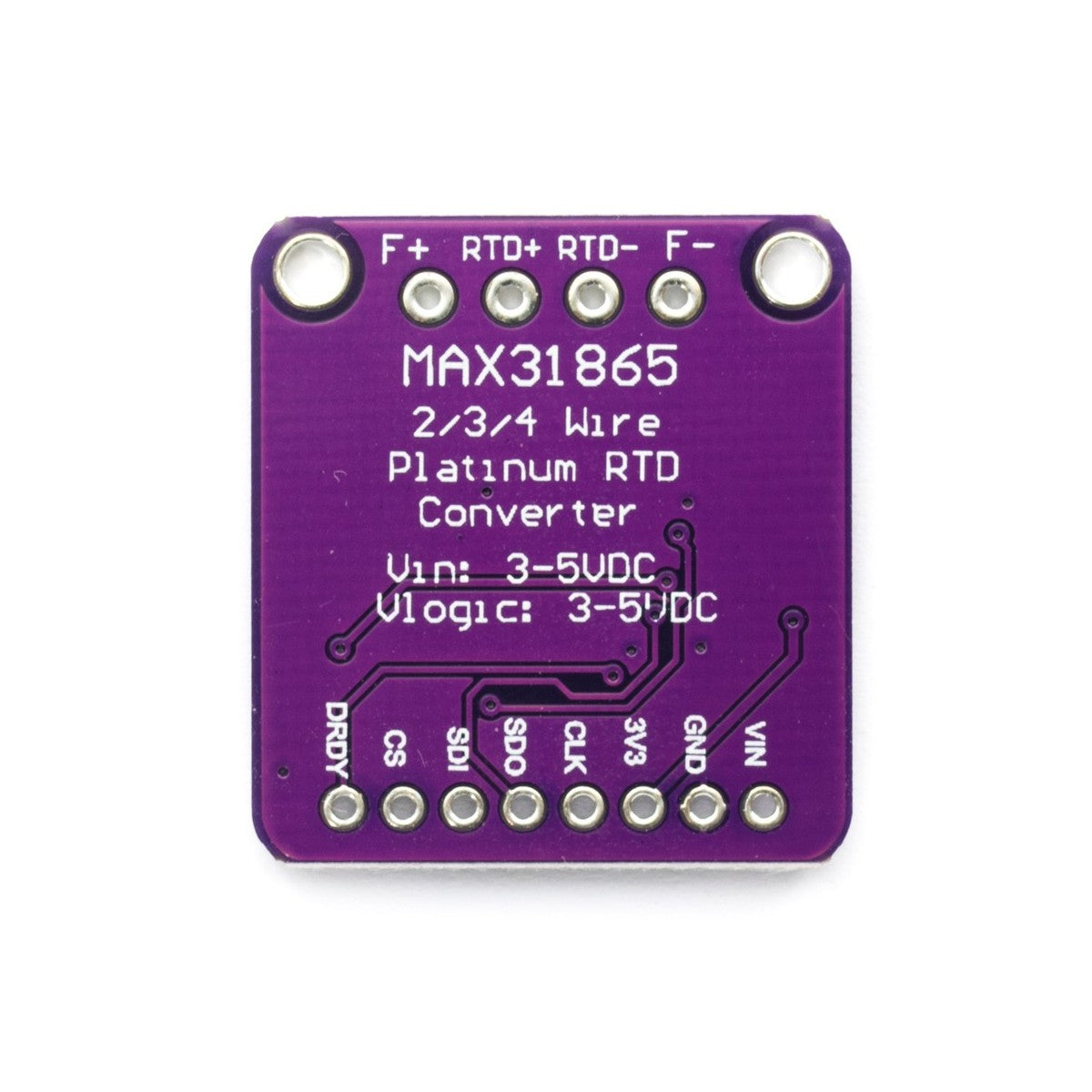 Módulo Amplificador MAX31865 para sensores temperatura RTD PT100 PT1000 2, 3, 4 HILOS