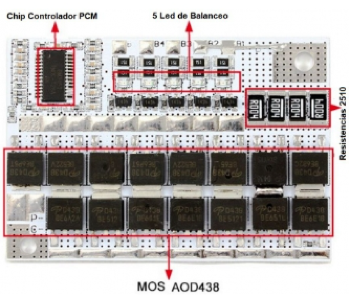 Cargador Baterías Litio 1850 BMS adaptable 3S 4S 5S 12V 16V 20V 50/100A