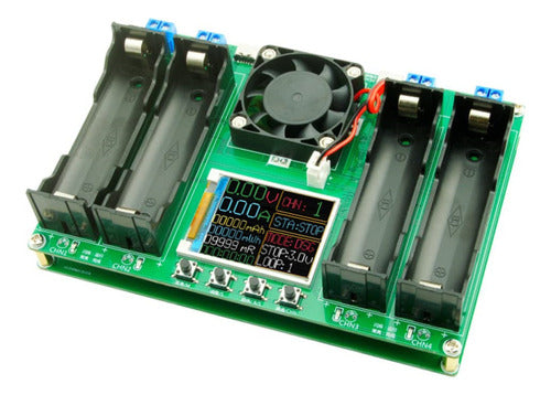Tester Probador 4 canales independientes de capacidad de batería 18650 tipo C