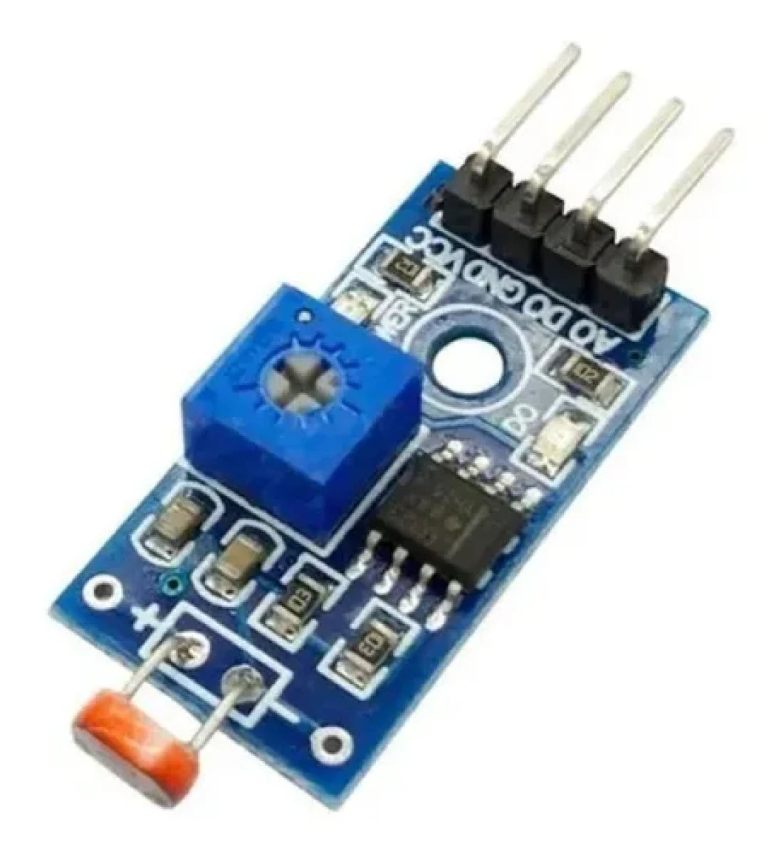 Módulo Sensor de Luz LDR Fotosensible LM393 4 pines Ajustable