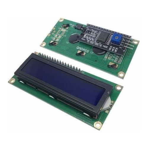 Pantalla Lcd1602, con interface I2c Fondo Azul