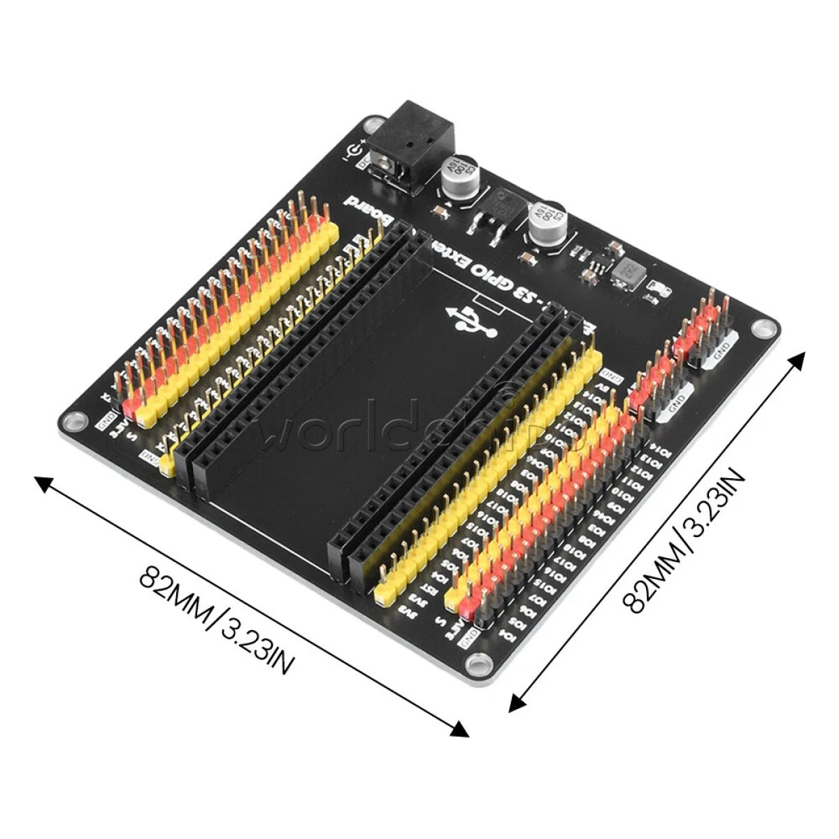 Tarjeta Expansión Desarrollo para ESP32-S3 GPIO 44Pines 25,4mm entre filas de pines