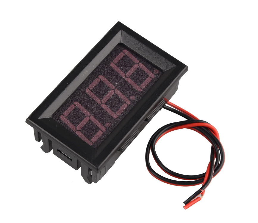 Voltímetro digital de 2 cables, 4,5 V-30 V CC, 0,56" LED Verde