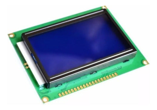 Pantalla 12864B LCD 128x64 Compatible con Arduino, Pic, Raspberry Pi, etc.