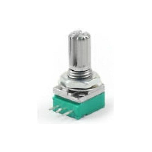 Potenciómetro rotativo 6mm 3 Pin Eje Estriado Lineal tipo B B10K Ohm