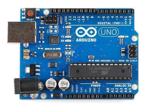TARJETA ARDUINO UNO R3(Chip ATmega328P-PU) sin cable sin Logo