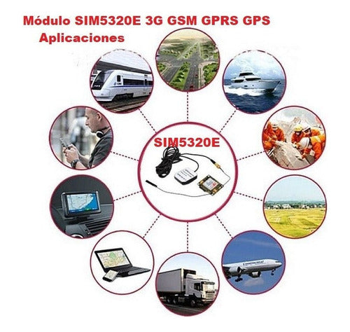 Módulo SIM5320E 3G GSM GPRS GPS