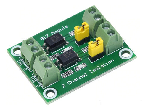 MÓDULO OPTOACOPLADOR PC817 2 CANALES