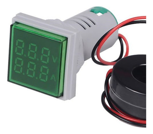 AD16-22FAV Voltímetro Amperímetro 2 en 1 60-500Vac 100A