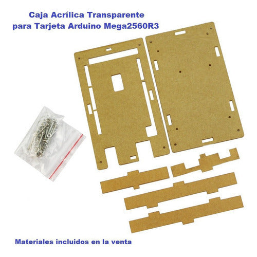 Caja Acrílica Transparente para Arduino mega2560
