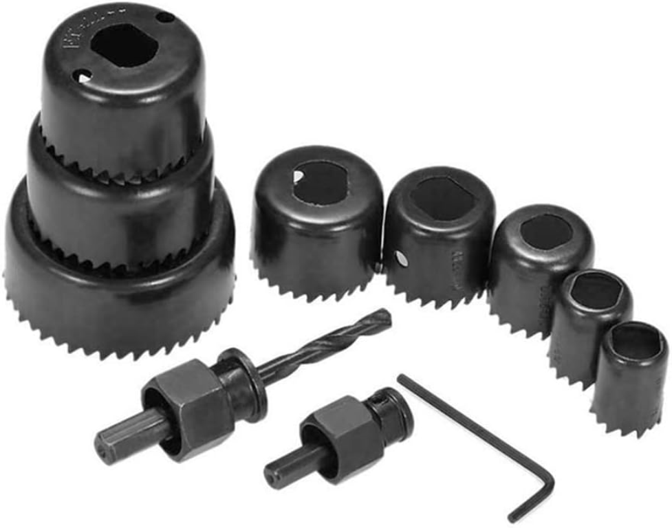 Kit 11pcs Copas Brocas Sierras Perforadoras Sacabocado Madera Carpintería