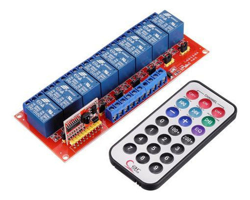 Control Remoto InfraRojo 8Reles 12V 10A