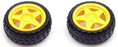 Ruedas de goma de 65mm para DIY Robot Smart Car
