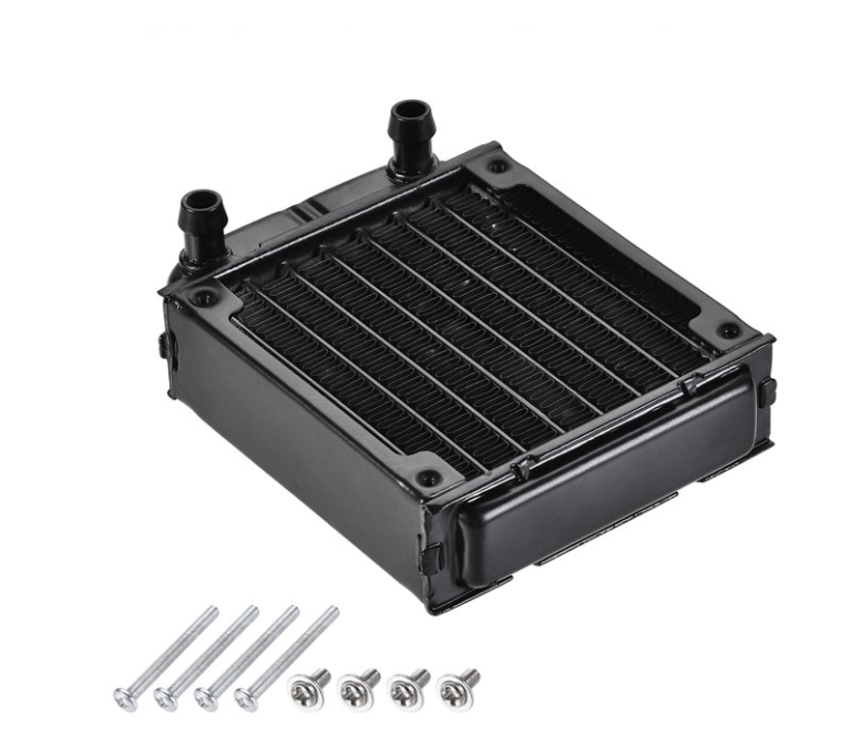 Radiador de drenaje de agua de refrigeración por agua para vetilador de 9020 90 water drains straight mounth 8 waterways