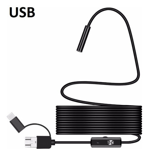 Cámara microendoscopio USB Mini USB tipo C (1m)
