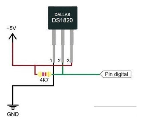 Sensor Temperatura Ds18b20 Sencillo