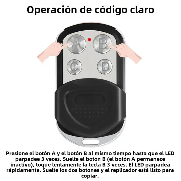 Control remoto para puerta de garaje de 313 MHz