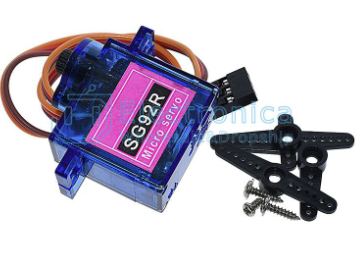 Servomotor SG92R 180°(sin límite) 2.5Kg/cm Tower Pro Rotación continua compatible con Arduino, Pic, Raspberry Pi, etc.