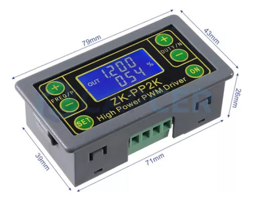 ZK-PP2K Generador Señal Pulsos PWM 150khz 150w 8A