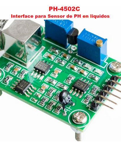 PH-4502C Interface para Sensor de PH en líquidos PH Test Mode
