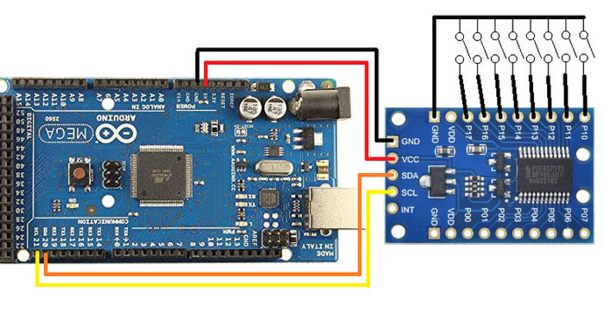 PCF8575 Módulo Extensor 16 GPIO I2C bidireccional configurable Arduino, Raspberry, ESP32