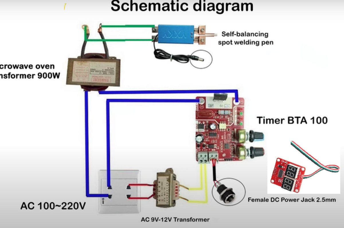 Transformador 220VAC a 9VAC Especial para Maquinas de Soldadoras por puntos NY-D01 NY-D04