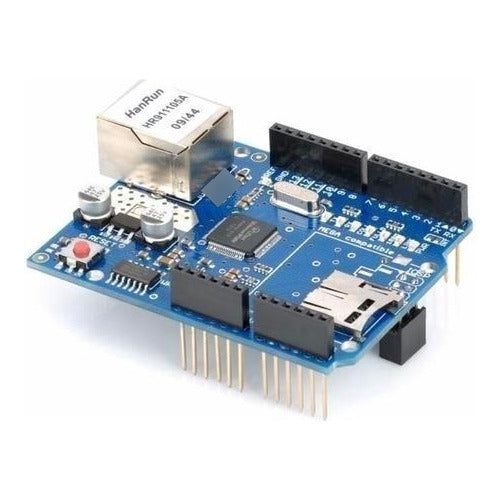 Modulo Ethernet W5100 con SD Aplicable sobre Tarjeta Arduino Uno, Mega