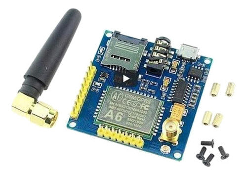 Módulo A6 Gprs Gsm Pro Serial Ttl Rs232 Antena